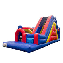 JumpOrange 30' Rainbow Xtreme Inflatable Obstacle Course Red/Yellow/Blue