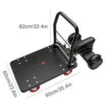 Lakenbroade Electric Push Cart, Motorized Garden & Warehouse Cart with 300KG Max Load, 800W Motor, 48V 15.6Ah Battery (32KM Range), 10° Max Slope Climbing, Foldable Design for Order Picking