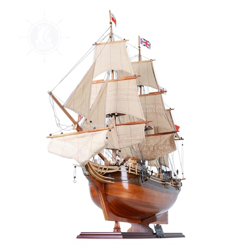 Old Modern Handicrafts HMS Bounty Ship Model Museum Quality Red