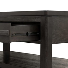 A and B Home AB-49955 25" H Rectangle Indoor Traditional Coffee Table, w/2 Large Drawers, Bottom Shelf, Natural Wood Finish, Brown