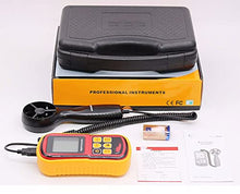 LUYILA Handheld Anemometer, Digital Wind Meter,Anemometer Wind Speed Meter with Backlight Max/Min/Avg Functions for Measuring Wind Speed Air Velocity HVAC Anemometer Outdoor