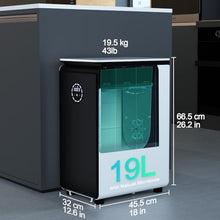 GEME World's First Bio Smart Electric Composter Kitchen, Turn Food Waste into Organic True Compost No Dehydration - 19L Compost Machine Electric Compost Bin