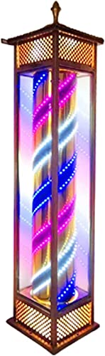 VITINNO Light Outdoor Wall Lamp Led Light Acrylic Outer Cylinder Durable and Rupture-Resistant Ip44 Hair Salon Barber Shop Open Business Sign Barber Shop Pole