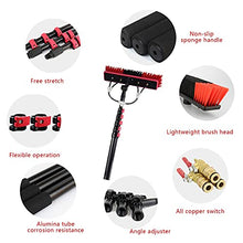 UIBAO Water Fed Pole Kit,Window and Solar Cleaning Pole w/Water Fed Telescopic Brush/Brush Window Solar Photovoltaic Panel Cleaning Tool(3.6M-10.8M),brushhead55cm-9m