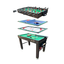 KICK Quad 48″ 4-in-1 Multi Game Table Brown
