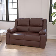 Flash Furniture Harmony Series Brown LeatherSoft Loveseat with Recliners