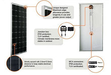 GOWE 1000w panels for off grid solar system100w mono solar panel 10pcs 20A 12V/24V Solar charge controller 5pcs