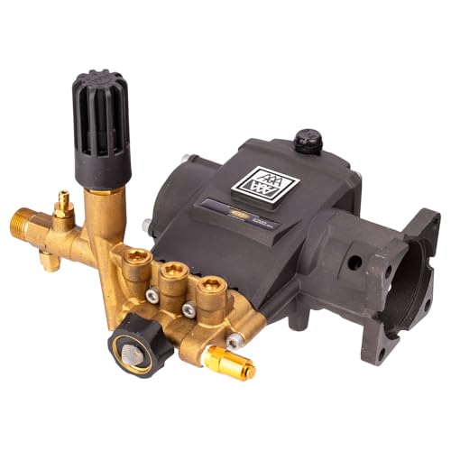 4300059 Simpson AAA Horizontal Triplex Plunger Replacement Pressure Washer Pump Kit, 2.5 GPM @ 3700 Max PSI with 3/4" Hollow Shaft