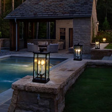 Hinkley Weymouth Medium Pier Mount Lantern, Low Voltage Oil Rubbed Bronze