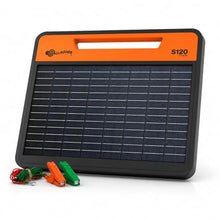 Gallagher S120 Lithium Solar Fence Charger | 1.2 Joule Energizer Powers Up to 35 Miles or 120 Acres | Solar Lithium Iron Phosphate Battery | Adaptive Power Control | Portable and Weather Resistant