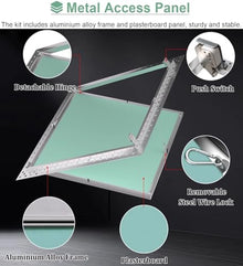 Dailify Attic Access Door for Ceiling, Plumbing Access Panels for Drywall Paintable, Wall Hole Hatch Cover Plate for Hospital School Hotel(75x70cm (29.5x27.6in))
