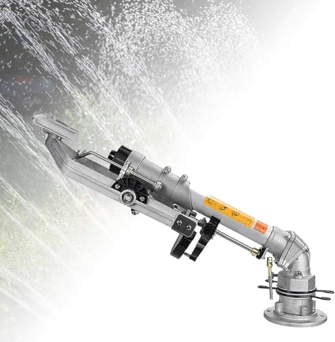GAYAYAS Farm Irrigation Sprinkler, 360° Rotary Large-Area Watering Spray withoutstand