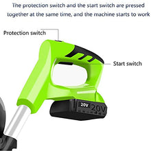 Vdniduir Tiller Rotavator Cordless,Portable Electric Hand Tiller,Hand Held Soil Cultivators, 97-127cm Adjustable Handle, for Gardens