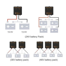 Ouyniei Equalizer Battery Balancer for 24V 36V 48V System Solar Charge Controller for Gel Flood Lead Acid Batteries(6PCS)