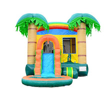 HERO KIDDO Tropical Breeze Bounce House Water Slide Green