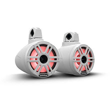 Rockford Fosgate M2WL-8H 8" 2-Way Marine Wake Tower Speakers with Multicolor LED Lights White (Pair)