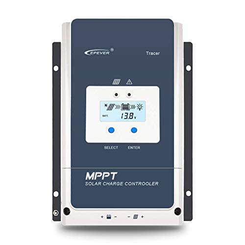EPEVER 100A MPPT Solar Charge Controller 12V/24V/36V/48V DC Automatically Identifying System Voltage Max.PV 150V Solar Panel Regulator (Tracer 10415 an)