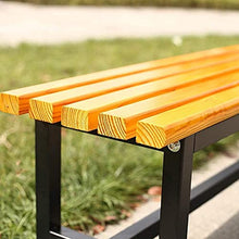 ERoomQ Outdoor GThe Bench,Outdoor Bench Patio Bench, Outdoor Park GThe Bench Terrace Bench, Anticorrosive Solid Wood seat 2-3 seat Weatherproof Porch Chair (47)