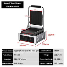 Electric Countertop Griddle Grill Stainless Steel Flat Griddle Hotplate Bbq Kitchen Grill Adjustable Temp Control Restaurant Grill for Camping Outdoor Tailgating Kitchen Home Barbecue,811c