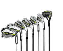 COBRA Golf 2021 Radspeed Combo Iron Set Satin Chrome-Black-Turbo Yellow
