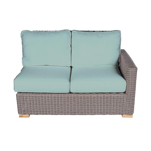 Royal Teak Collection SB2L-SPA Sanibel Left Arm Sectional Sofa, Spa Seat