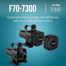 Little Giant 566729 7365 GPH Wet Rotor Pump with 40-Ft. Cord for ponds up to 7300 Gallons, Black, F70-7300