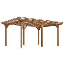 Outsunny 12' x 16' Outdoor Wood Pergola Brown