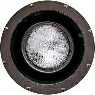 Dabmar Lighting FG4385-MED/GRL Fiberglass Light Fixture, 100W MH/Med 120V with Grill, Bronze Finish