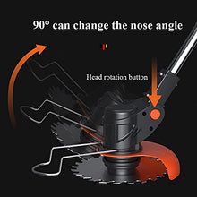 AMYYTL Electric Lawnmower Powerful 1800W Cordless Portable Rotary Lawnmower Telescopic Adjustable Lightweight Pruning Tools for Weeding Your Garden Lawn 1 Battery u