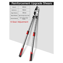 Telescopic Long Pruning Scissor Hedge Anvil Shears Garden Tool Tree Branch Cutter Agriculture Hand Tool Trimmer Garden Cutter Pruner Tool Shaping Hedges (6 Adjustment) (Upgrade 6 Adjustment )