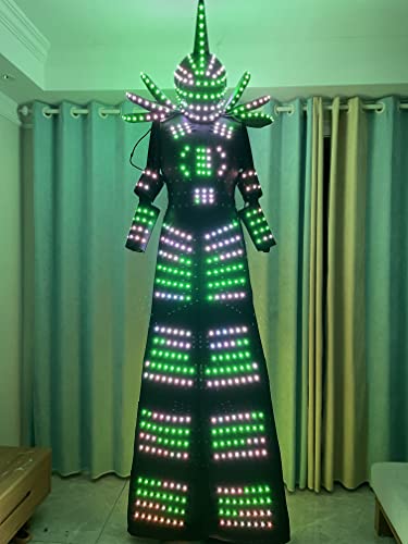 Earthradius LED Robot Costume Suit Jacket Black (M)