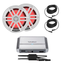 Rockford Fosgate PM500X2 2 Channel Marine Amplifier with M1-8 8" Speakers and RGB Light Controller