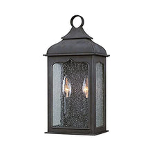 Troy Lighting Henry Street 15"H 2-Light Outdoor Wall Lantern - Colonial Iron Finish with Clear Seeded Glass
