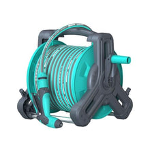 High Pressure Water Gun Portable Hose Reel, Home Garden Watering Hose Reel with Hose, Wall Mounted Hose Rack Storage, Garden Hose Reel, Blue, 5m-60m (Size : High Pressure Water Gun Set 5m Tube)