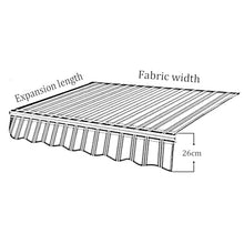 GJMDCMA Premium 14x10ft Green Waterproof Polyester Patio Umbrella Replacement Canopy Fabric – Sunshade Cover for Outdoor Market Restaurant Cafe Window and Door Use