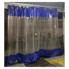 CFDZCP 0.6MM Thick Transparent Partition Curtain with Eyelets, Heavy Duty Vinyl Panels for Industrial Work Areas, Patio, Pergola, and Porch Divider,Customized(2.4x2m)
