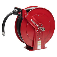 Spring Return Hose Reel, 1 in Hose Diameter, 50 ft Length, 50 psi Max. Pressure, Red - 1 Each
