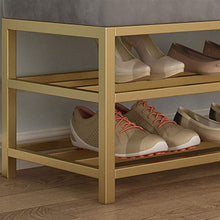 Footstools / Ottomans 3 Tier Shoe Stool Storage Rack Storage Rack with Coat Rack Upholstered Seat for Entrance Hallway Living Room Furniture living Room Corridor Bench Shoe Stool ( Color : 40*35*45cm