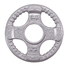 Body-Solid (OST355) Olympic Quad Grip Design Weight Plate Set - Chrome, Gray