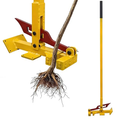 High-Leverage Invasive Plant Remover, Heavy Duty Sapling Puller Tool, Eco-Friendly Small Tree Puller Tool for Garden, Farm & Landscaping