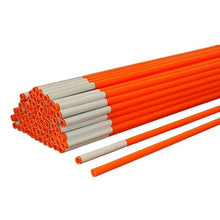 32" Lite Snow Stakes - 3/8" Diameter Driveway Markers with Single 3" High Visibility Reflective Tape Custom - Color & Quantity Options (1200, Orange)