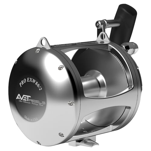 Avet PRO EXW 80 2SPD Right Hand Fishing Reel Silver