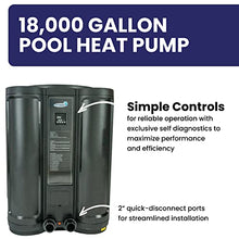 Blue Torrent ComforTemp Heat Pump - 18,000 Gallon Pool Pump - 95,000 BTU Blue & Black
