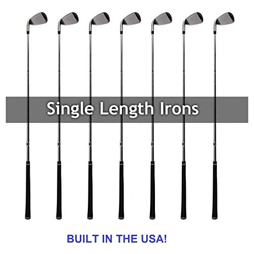 AGXGOLF Men's Senior Flex Tall Length Irons Set Stainless Steel Right Hand USA Built