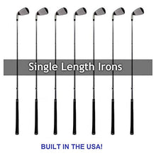 AGXGOLF Men's Same Length Tour Irons Set Black