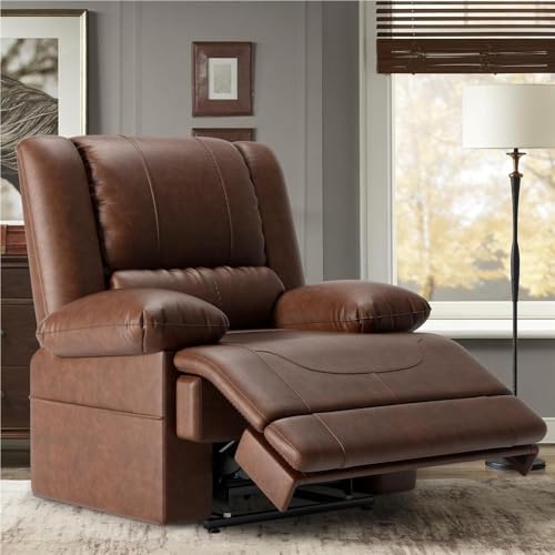 UOPYNE Large Dual Motor Lift Recliner with Lay Flat, Heat Massage