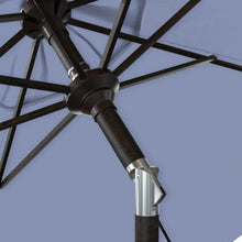 OROTLECT 7.5 Foot Bronze Aluminum Market Patio Umbrella Collar Tilt Crank Lift In Sunbrellacocoa Sunbrella