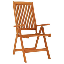 LASWWQMRF 4 Pcs Folding Patio Chairs Solid Eucalyptus Wood Armchairs