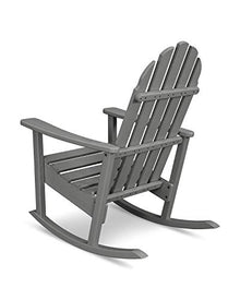 Trex Outdoor Furniture Cape Cod 3-Piece Adirondack Rocking Chair Set with Side Table