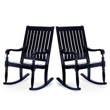 Cambridge Casual Montrose Oversized Rocking Chair Set of 2, Black
